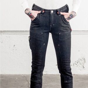 Maven Slim Heathered Black slim work pants